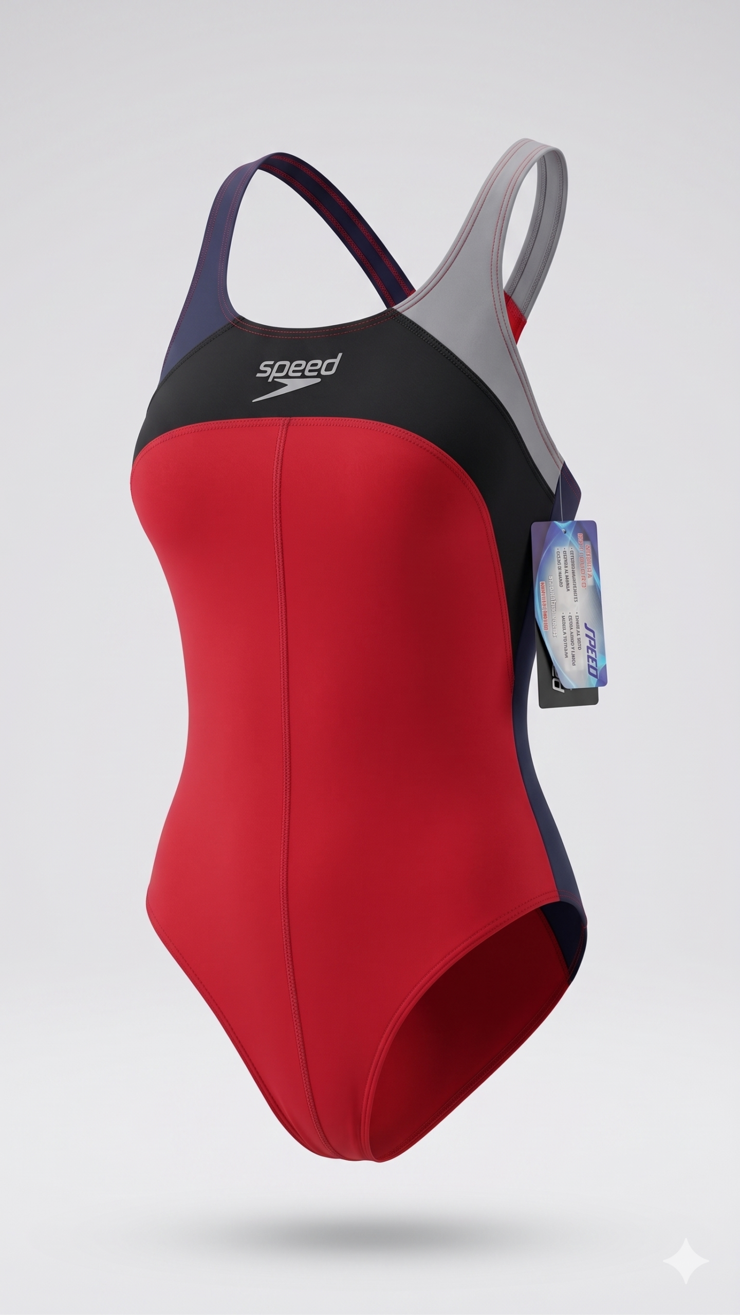 Malla Speed Asimétrica Bicolor - Espalda en T