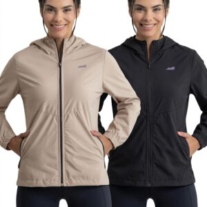 CAMPERA ROMPEVIENTO CON ELASTANO