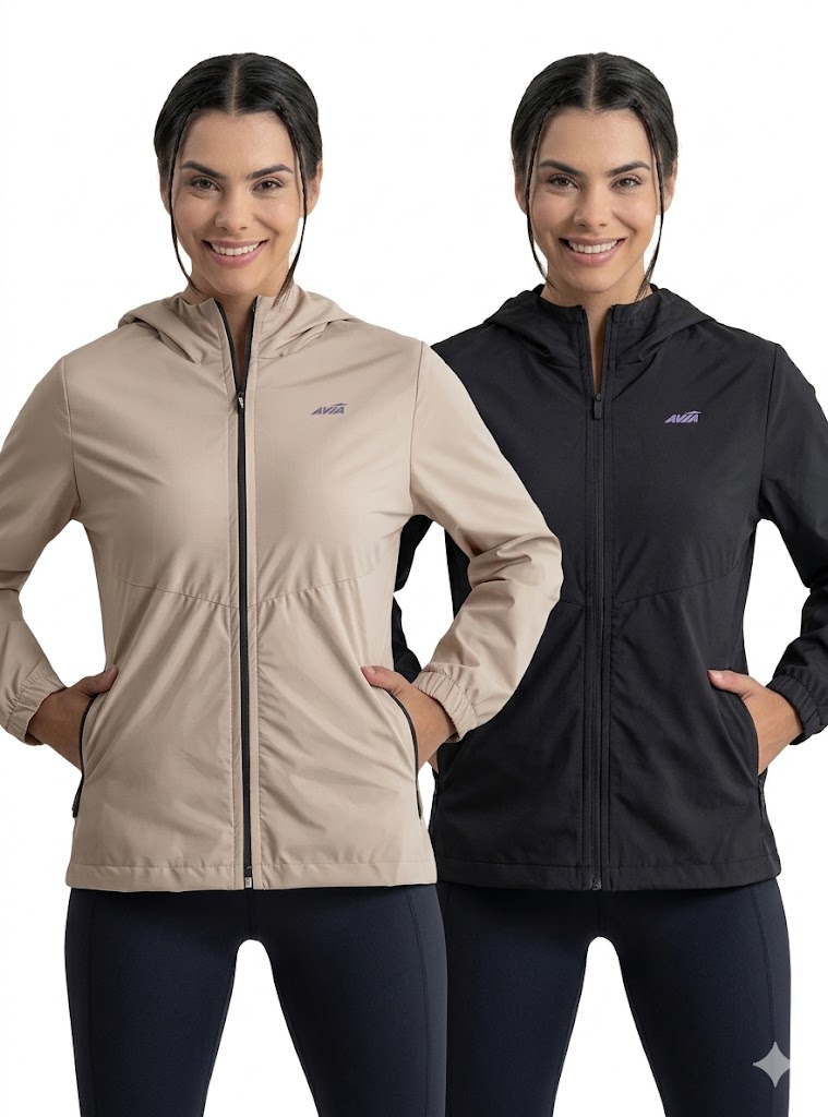 CAMPERA ROMPEVIENTO CON ELASTANO