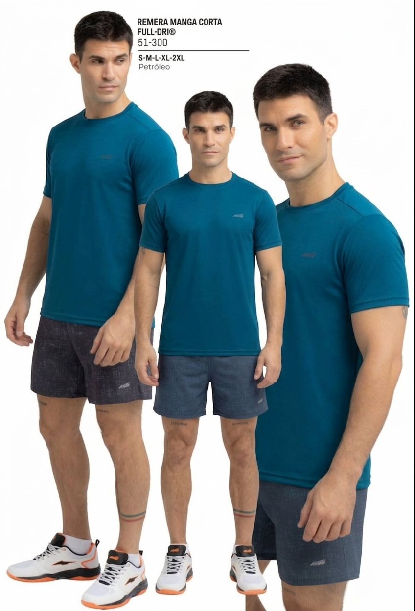 REMERA FULL DRI MANGA CORTA - Imagen 2