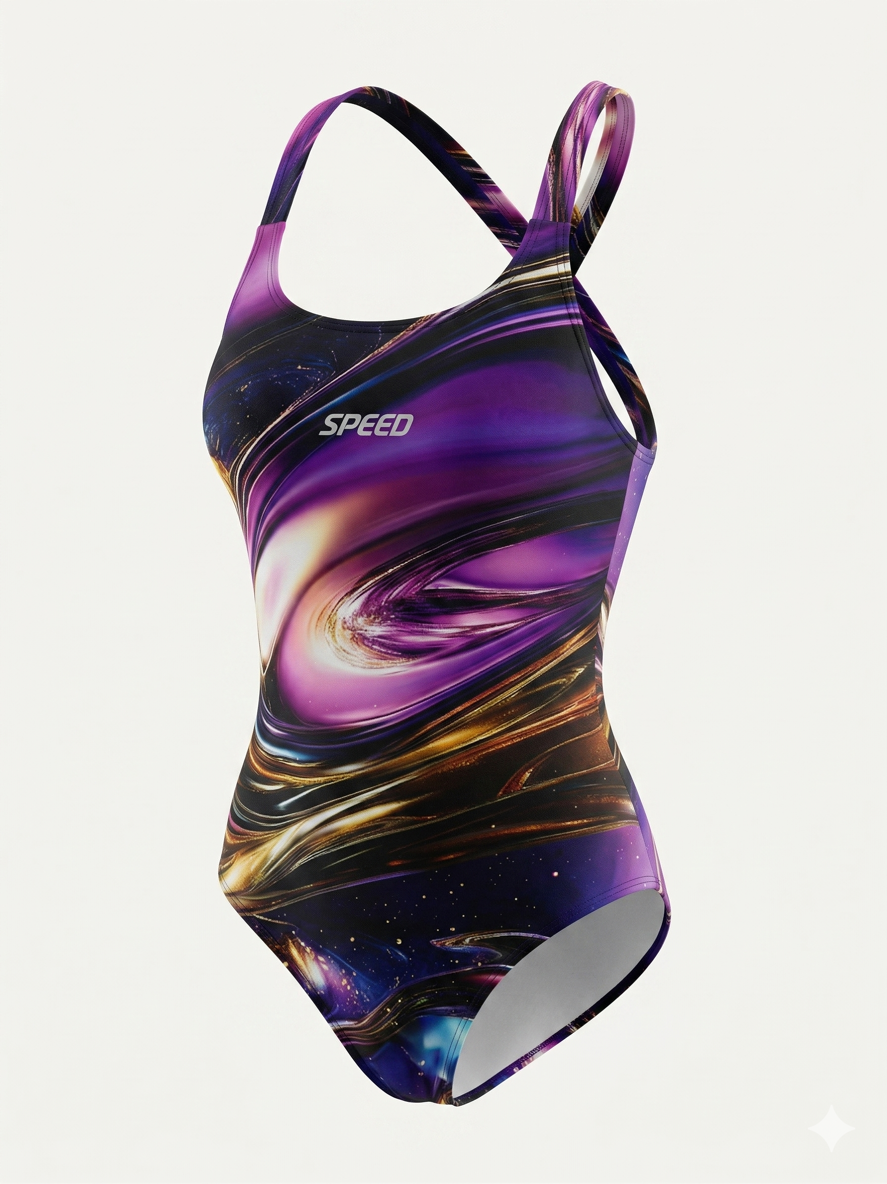Malla Enteriza Con Forro - Estampa Aqua Galactic