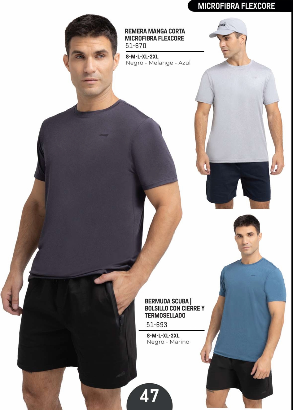 REMERA MANGA CORTA FLEXCORE HOMBRE
