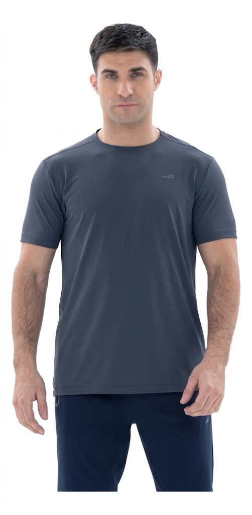 REMERA MANGA CORTA POLIAMIDA GRAFITO