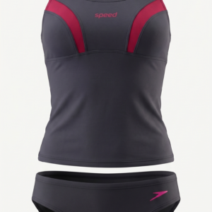 Malla Dos Piezas Anticloro Speed Tankini - Gris
