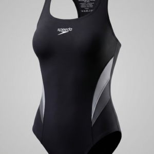 Malla Entera de Natación con Corpiño y Taza - Gris